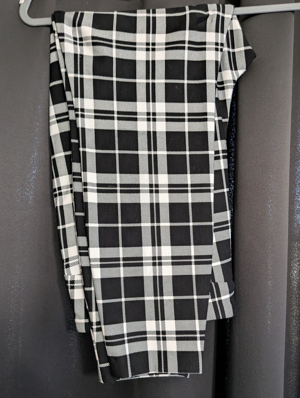 Black & White Plaid Pants